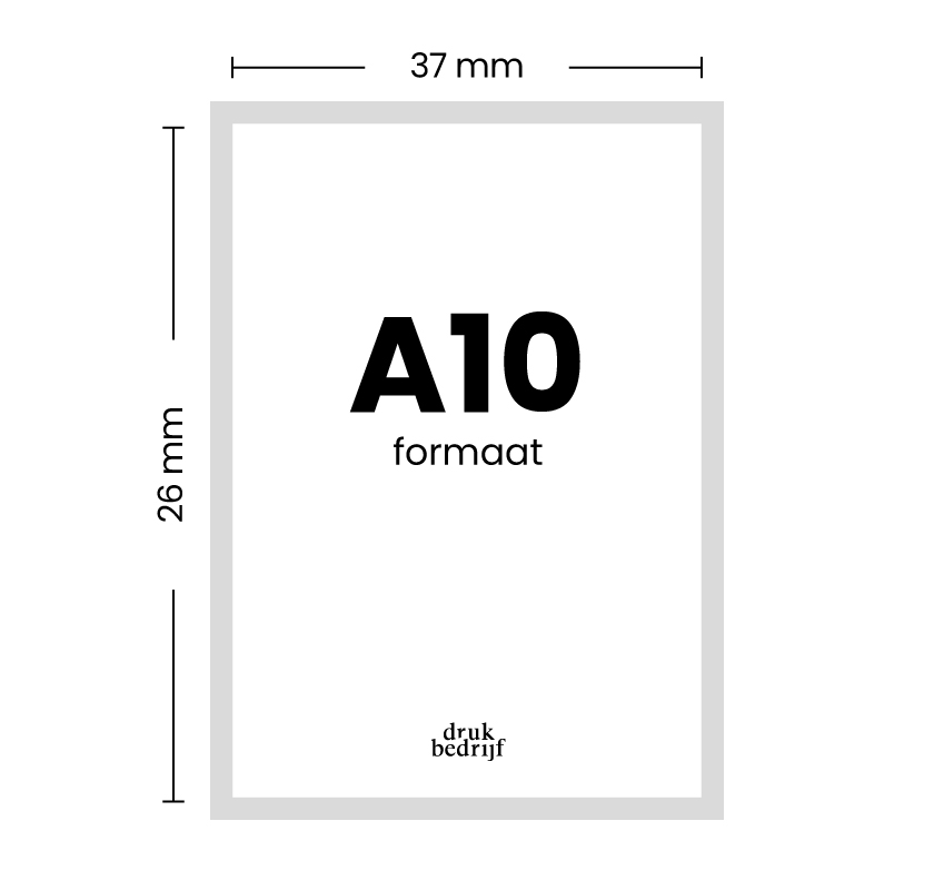 A10 Formaat breedte en hoogte