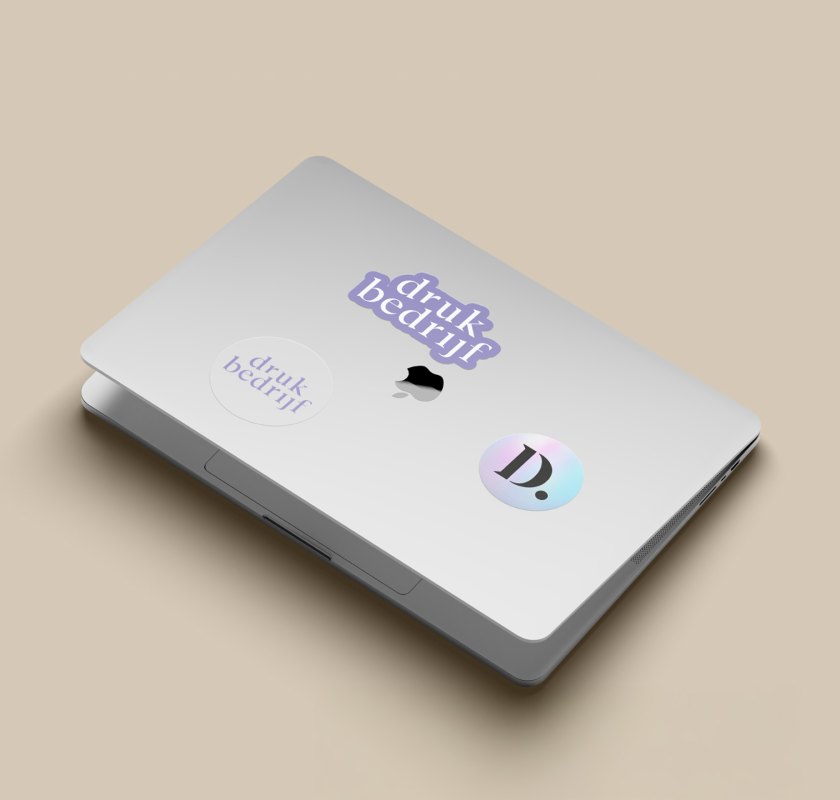 Sticker voor op laptop