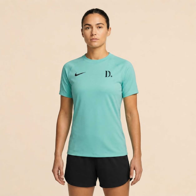 Turquoise sportshirts bedrukken