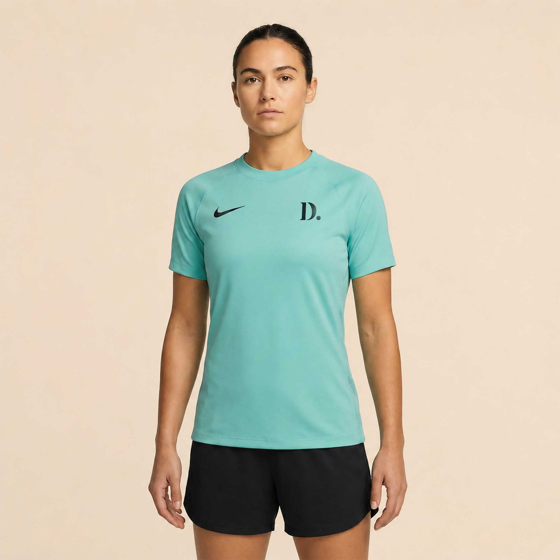 Turquoise sportshirts bedrukken