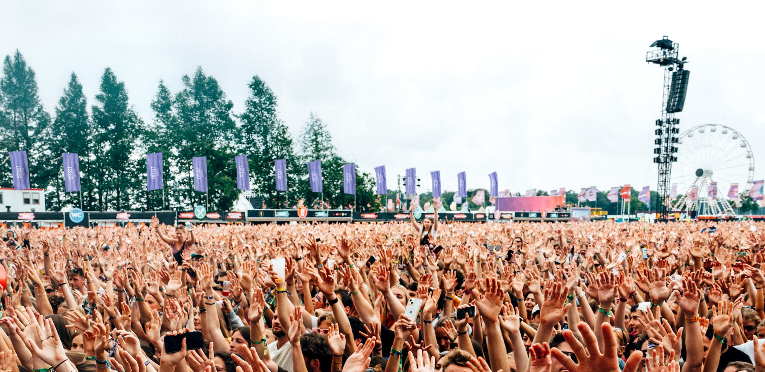 Festival drukwerk voor een groot festival