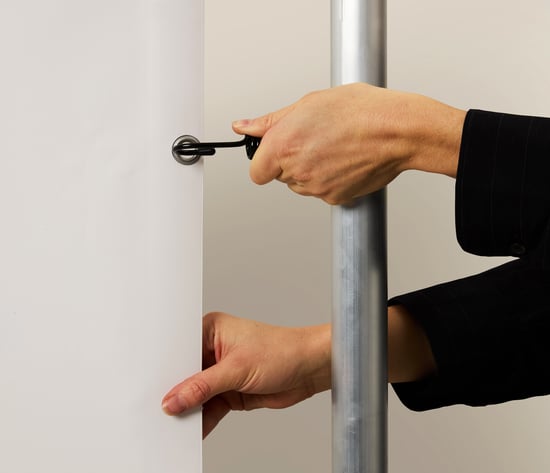 Stevig gemonteerd voor buitenreclame