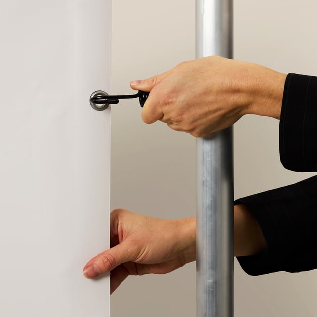 Stevig gemonteerd voor buitenreclame