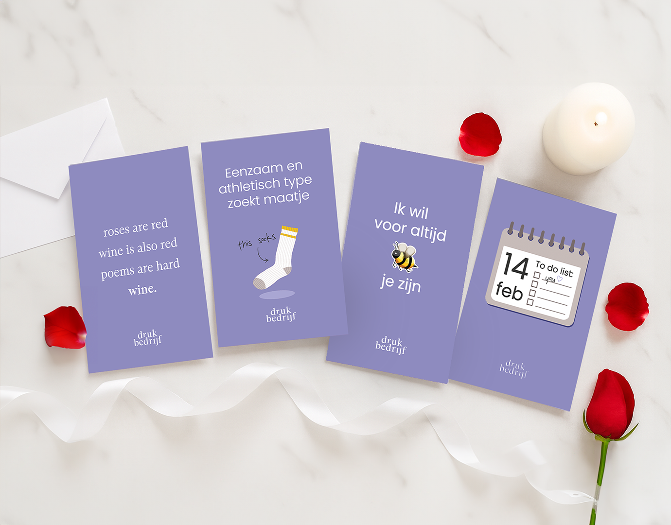 4 GRATIS valentijnskaarten