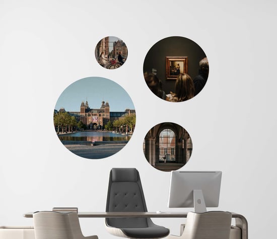 Gepersonaliseerde behangcirkel voor muurdecoratie