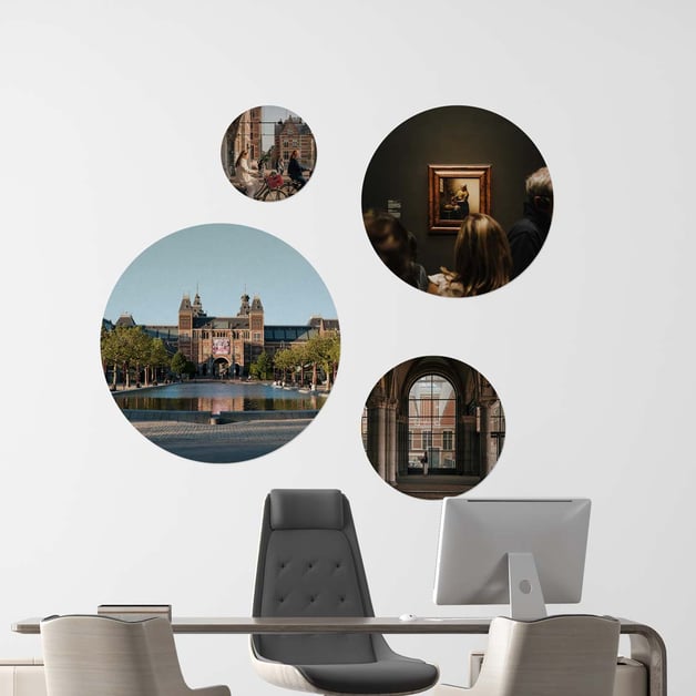 Gepersonaliseerde behangcirkel voor muurdecoratie