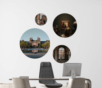 Gepersonaliseerde behangcirkel voor muurdecoratie