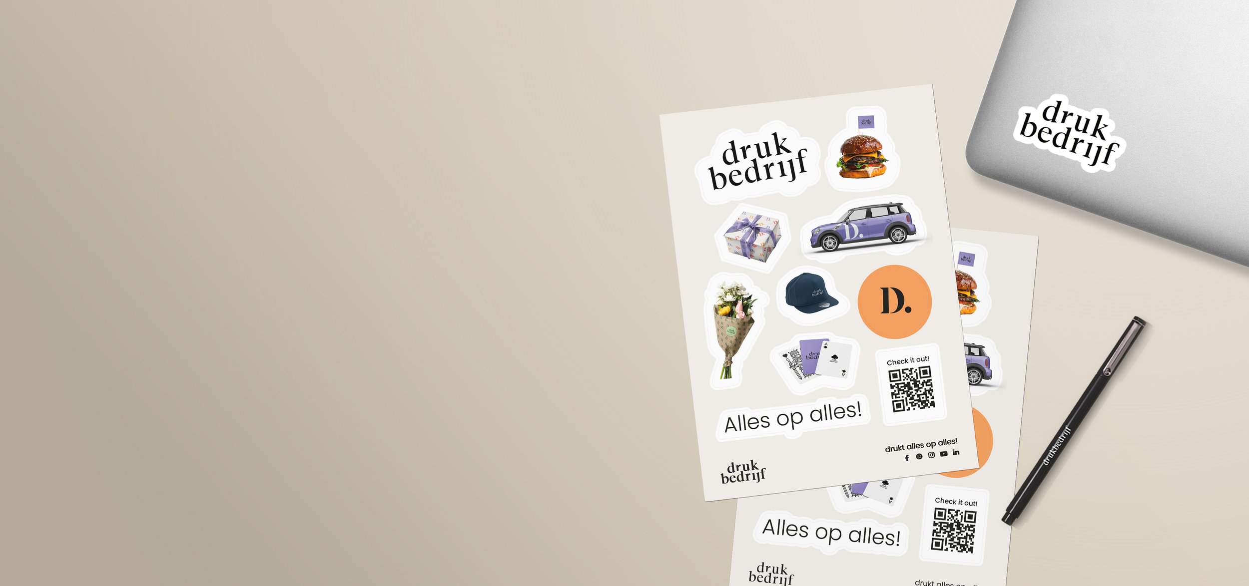 Stickervellen bedrukken