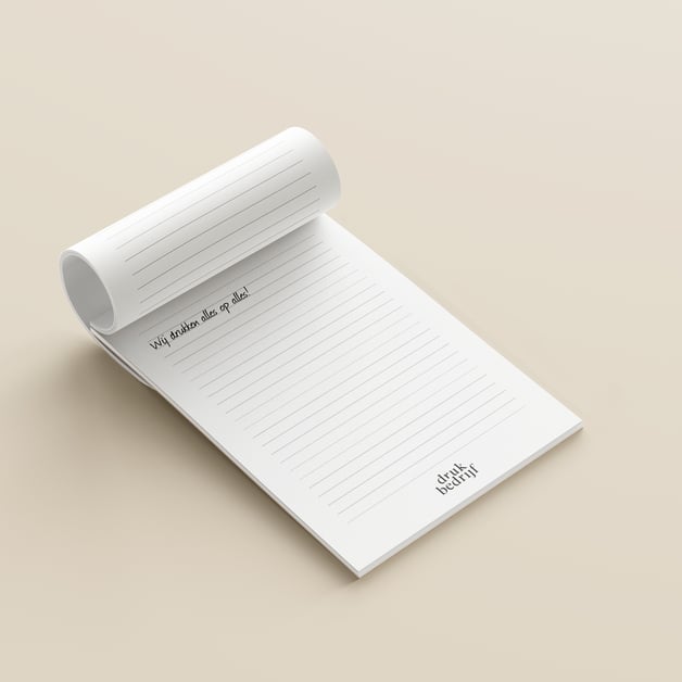 Notitieblok met logo