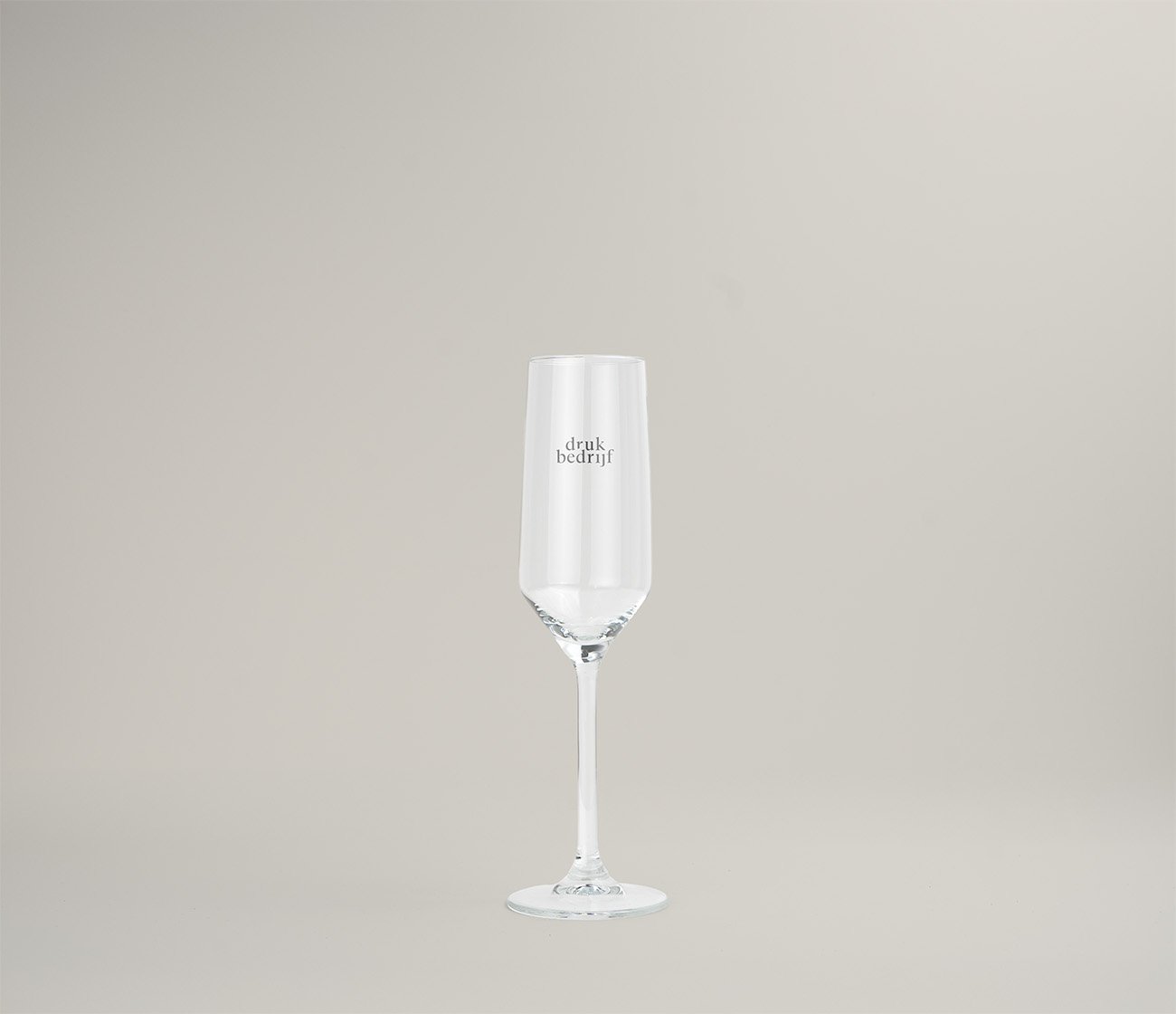 Bedrukte champagne glazen voor restaurants en bars