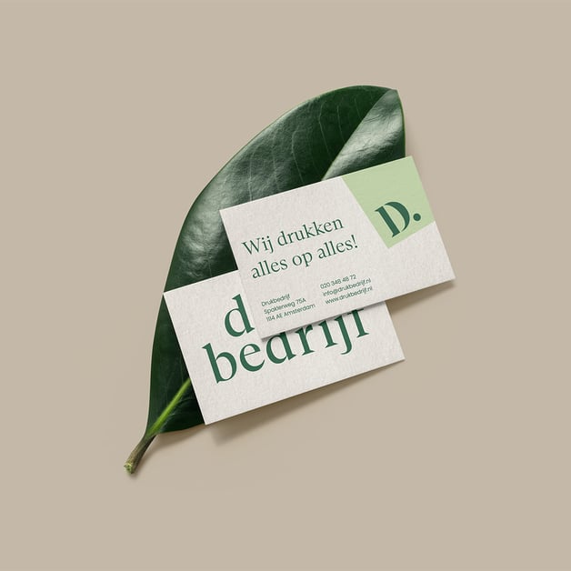 Gerecycled visitekaartje voor zakelijke promotie