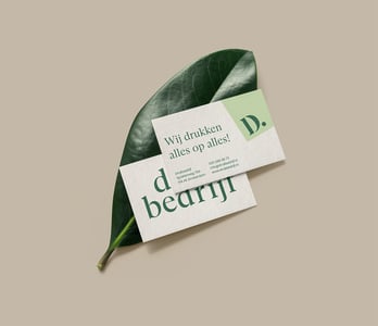 Gerecycled visitekaartje voor zakelijke promotie