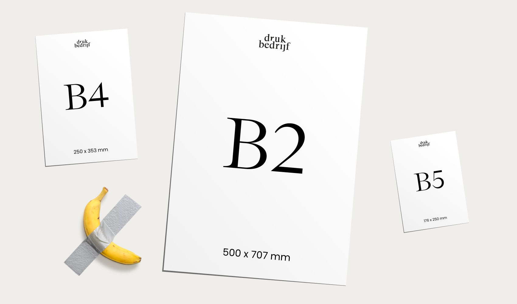 B-Formaten van B0 tot en met B10