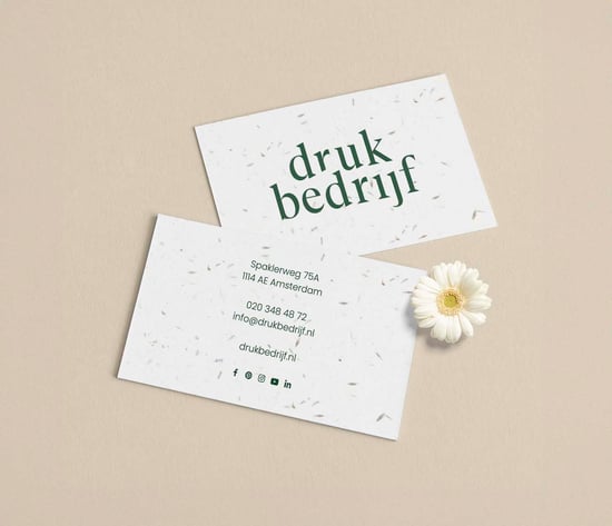 visitekaartjes groeipapier bestellen