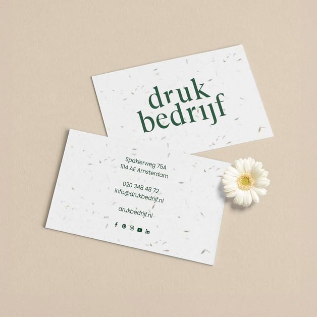 visitekaartjes groeipapier bestellen