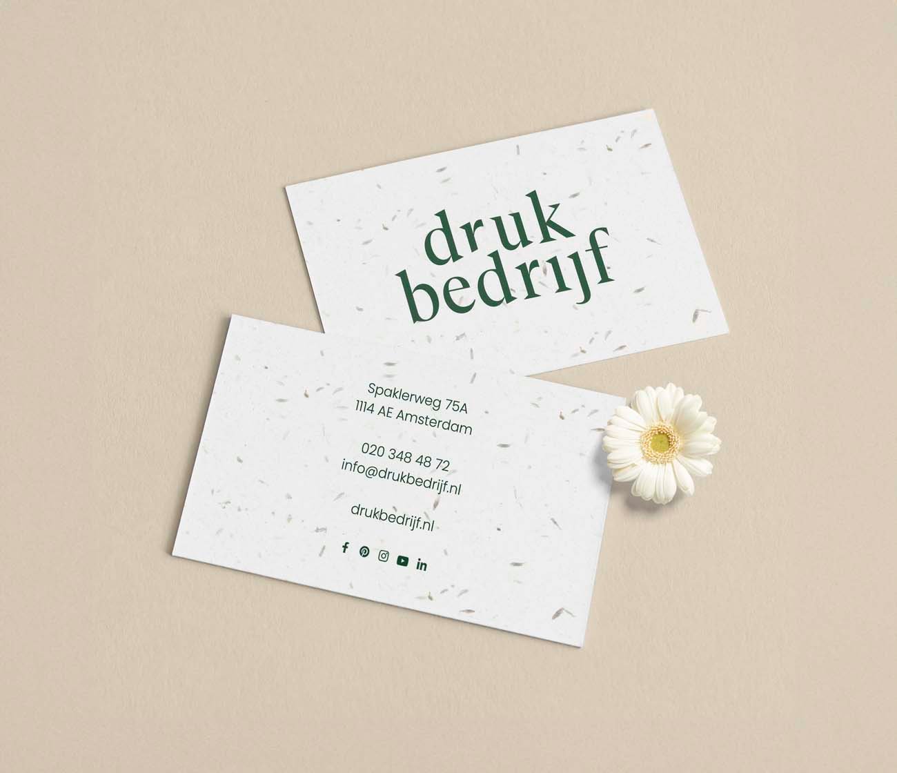 visitekaartjes groeipapier bestellen