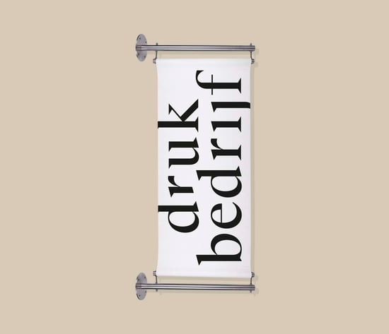 Duurzame gevelbanier voor buitengebruik