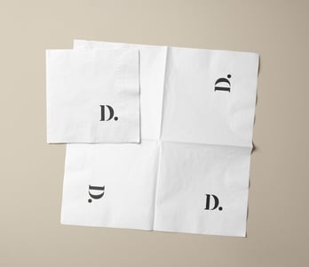 Servetten met logo