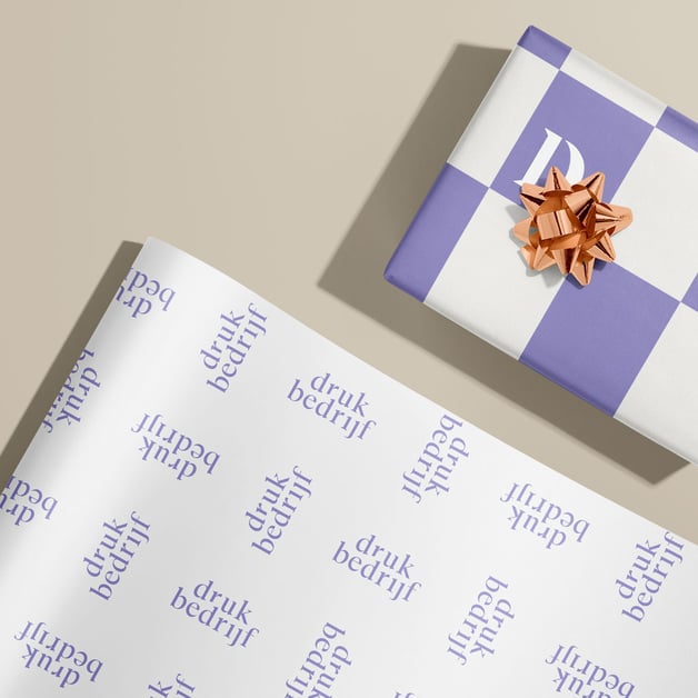 Cadeaupapier op rol bedrukken