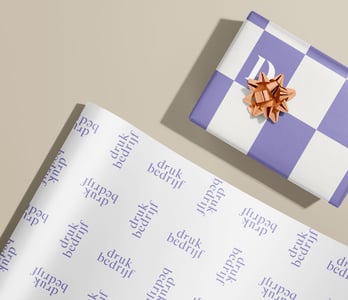 Cadeaupapier op rol bedrukken