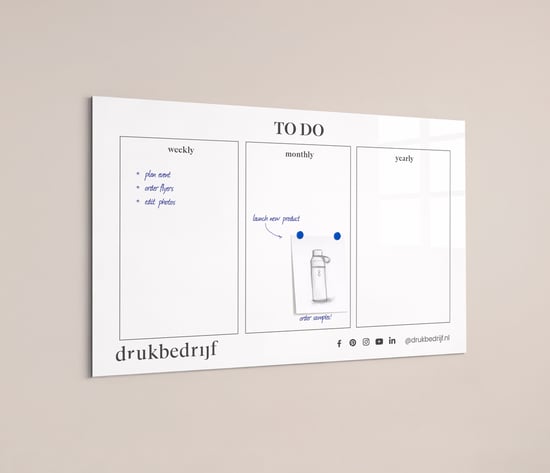 Whiteboard bedrukken