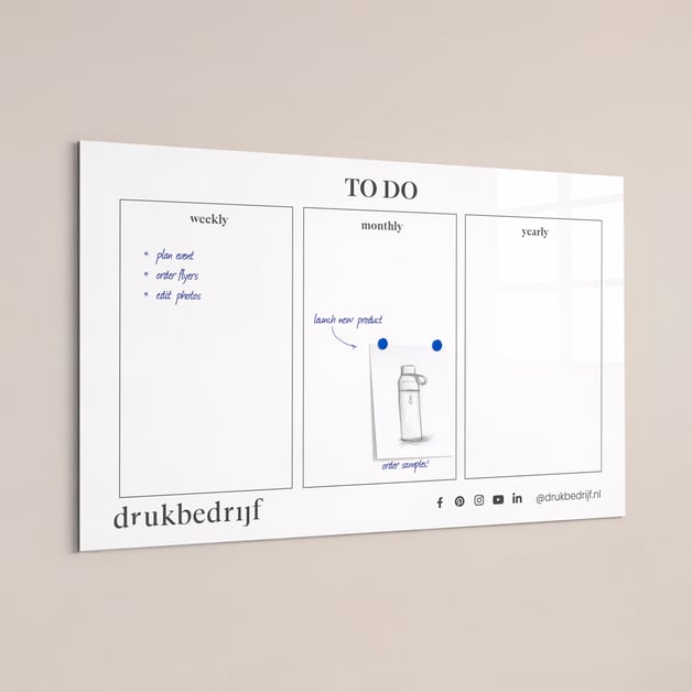 Whiteboard bedrukken