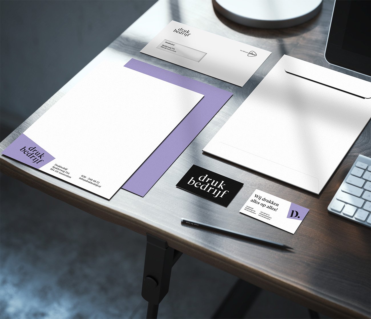 Gepersonaliseerd briefpapier voor correspondentie