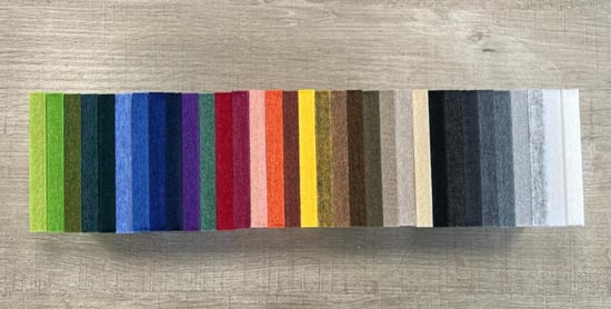 Akoestisch vilt contourgesneden