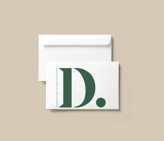 Groeipapier enveloppen bedrukt