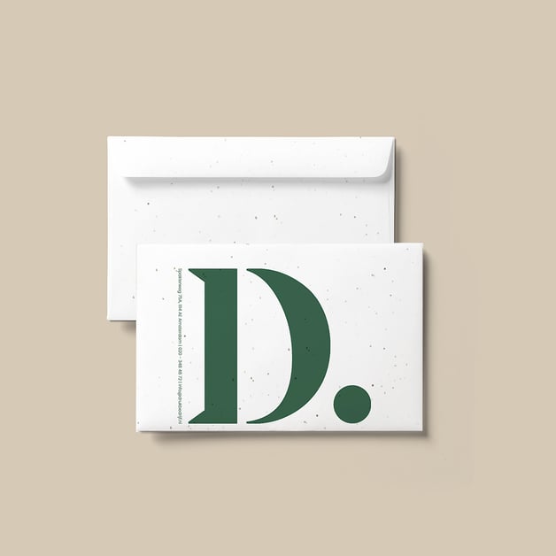 Groeipapier enveloppen bedrukt