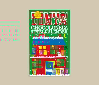 Tony Chocolonely Adventskalender bedrukken
