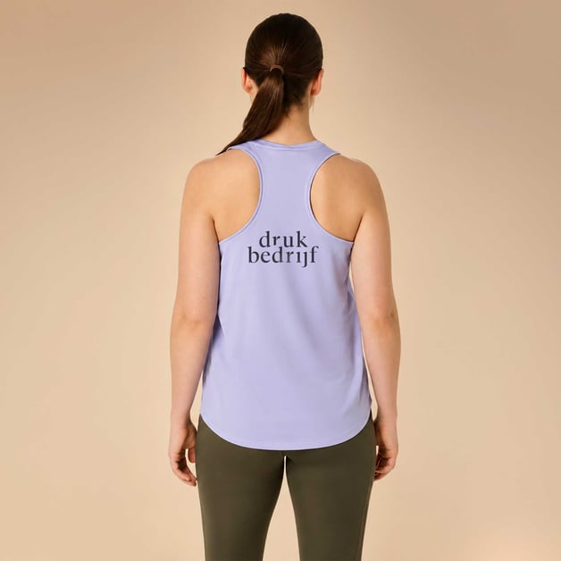 Lila sport tanktop bedrukken