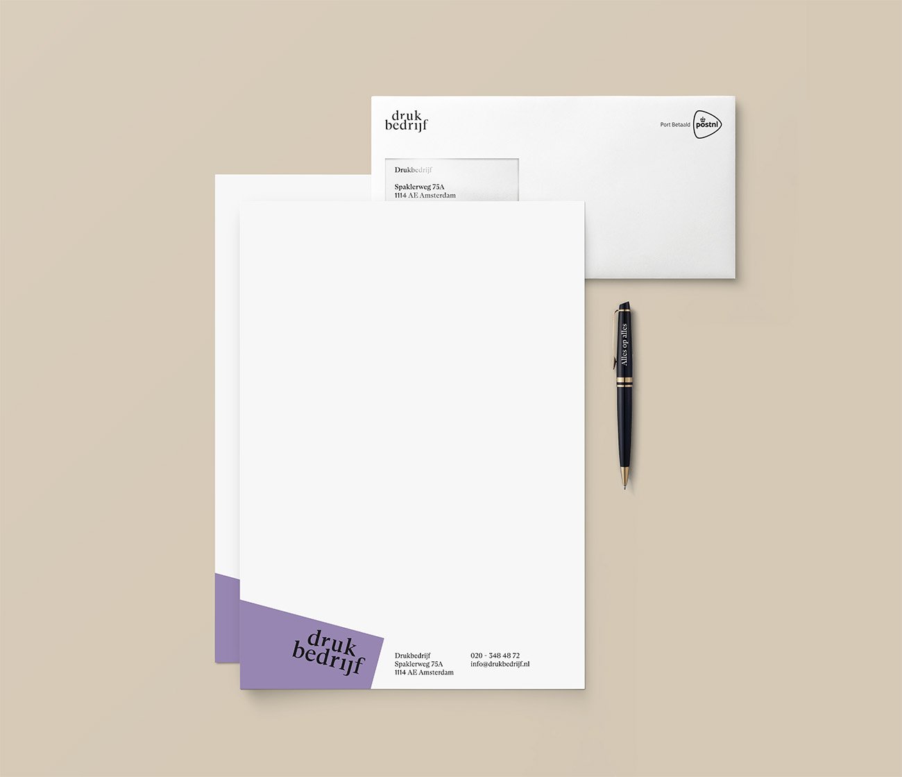 Briefpapier bedrukken met eigen logo of design