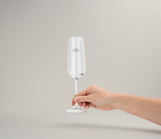 Gepersonaliseerde champagne glazen voor evenementen