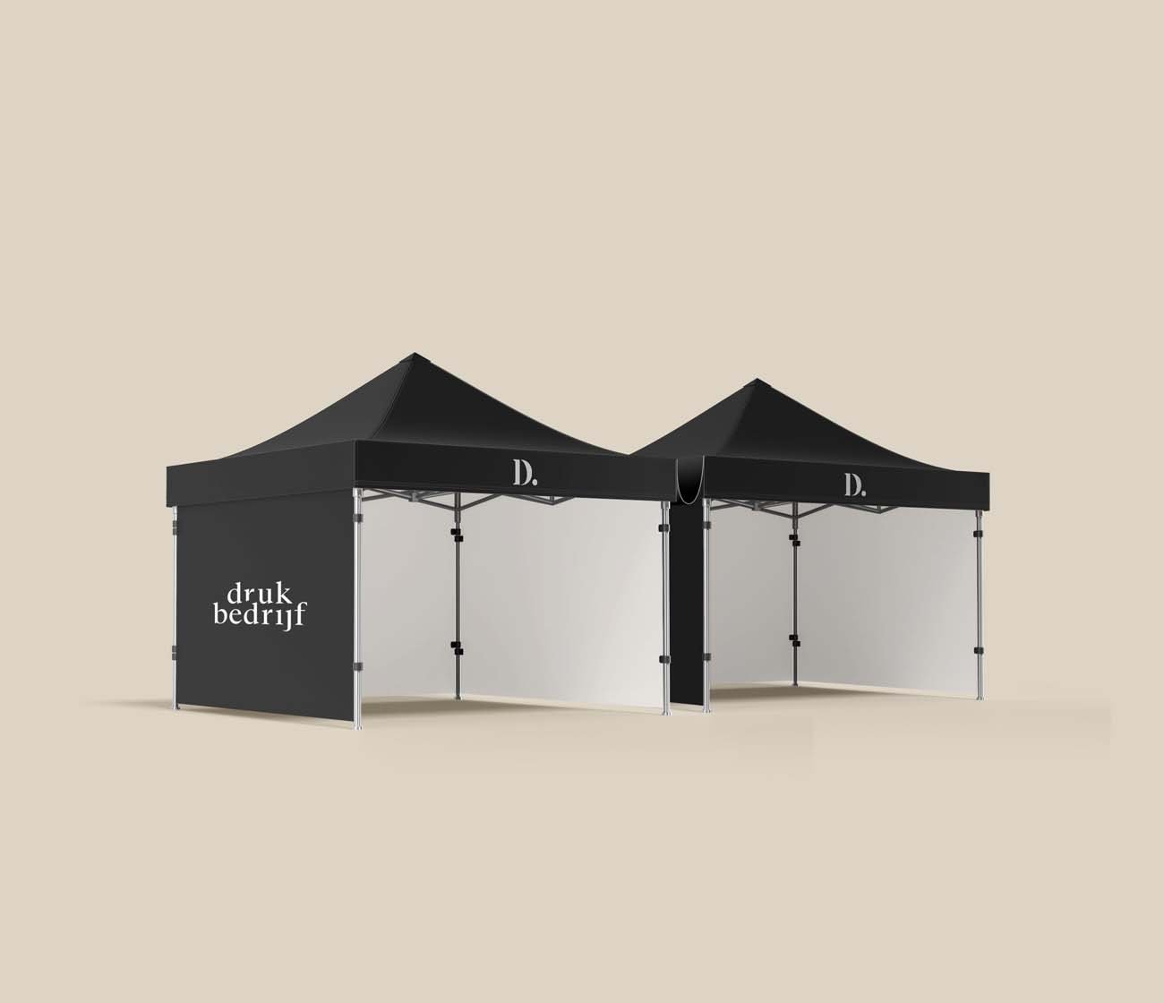 bedrukte partytent