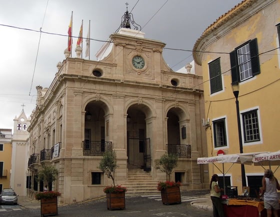 The town hall for Maó