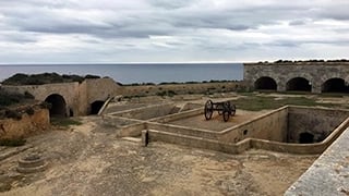 La Mola, fortress of Isabel II in Mahón (Menorca)