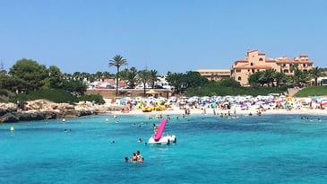 The beach at Cala’n Bosch