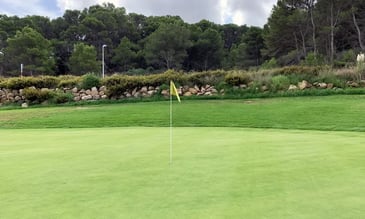 9th Green at Son Parc golf course