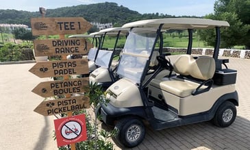 Buggy hire at Son Parc golf course
