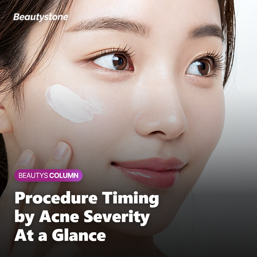 Acne and procedure timing quick reference table