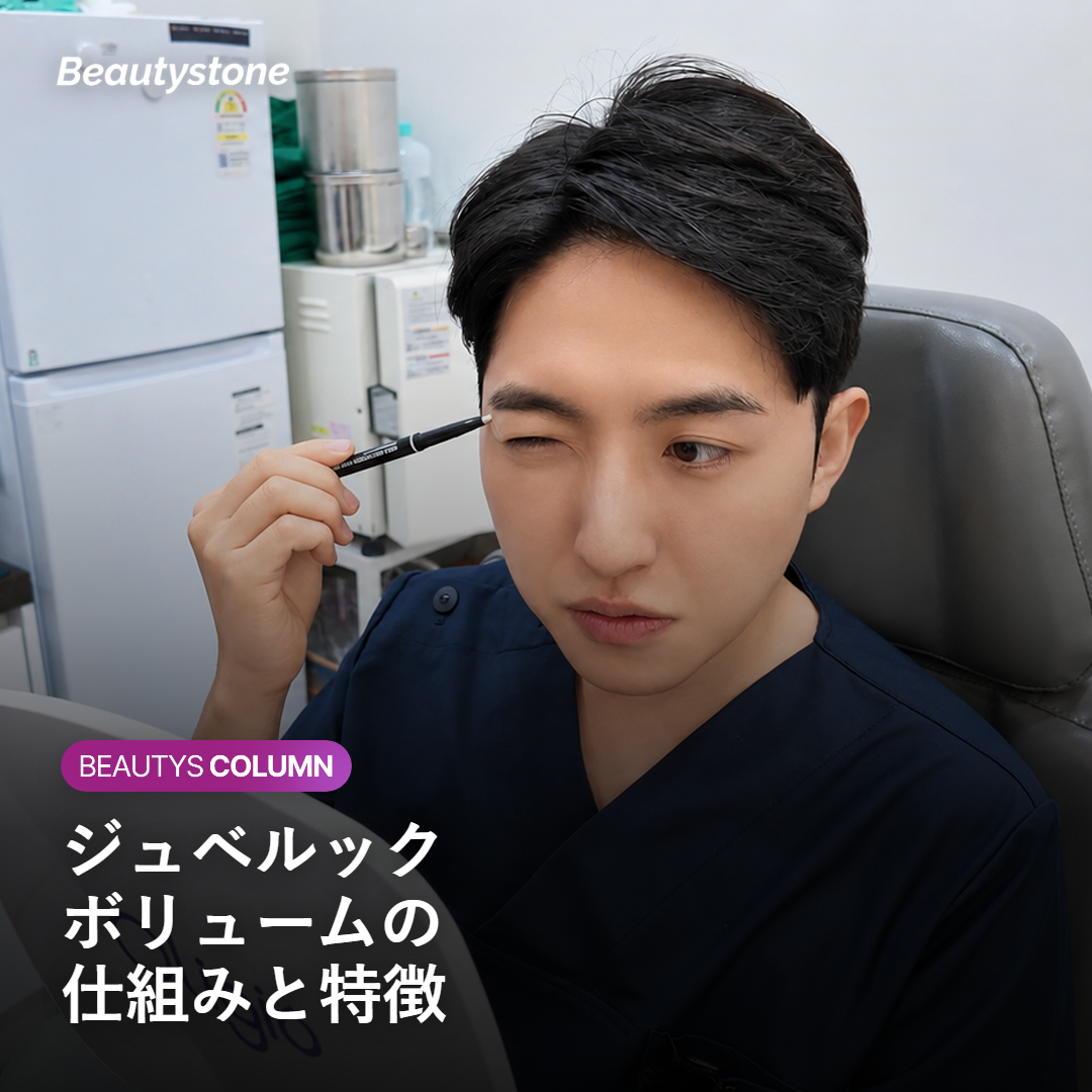 ジュベルックボリュームの仕組みと特徴を示す図