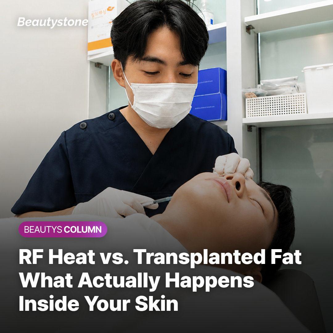 Diagram showing RF energy from InMode FX affecting fat graft cells at the subdermal level