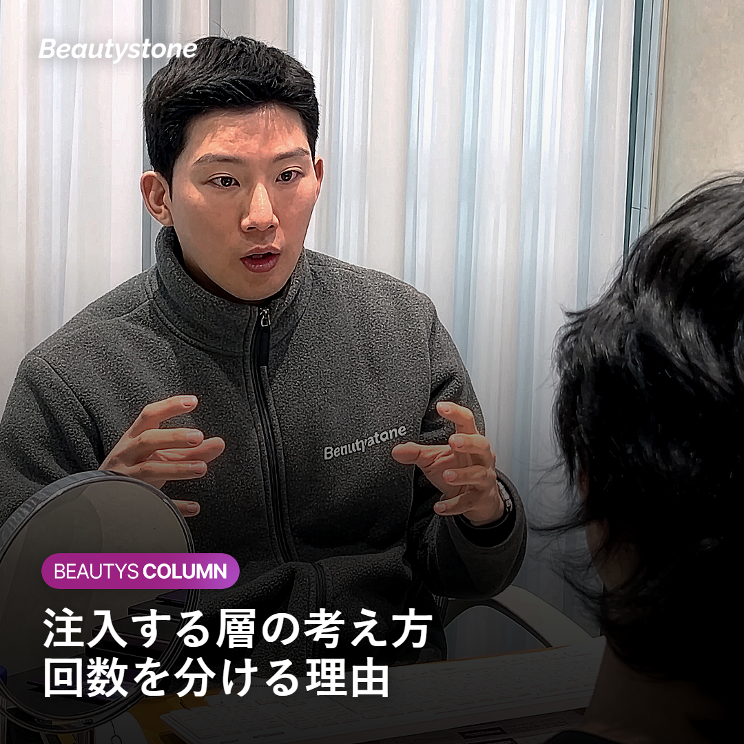 ヒップフィラーの注入層と回数設計の考え方を示したイメージ