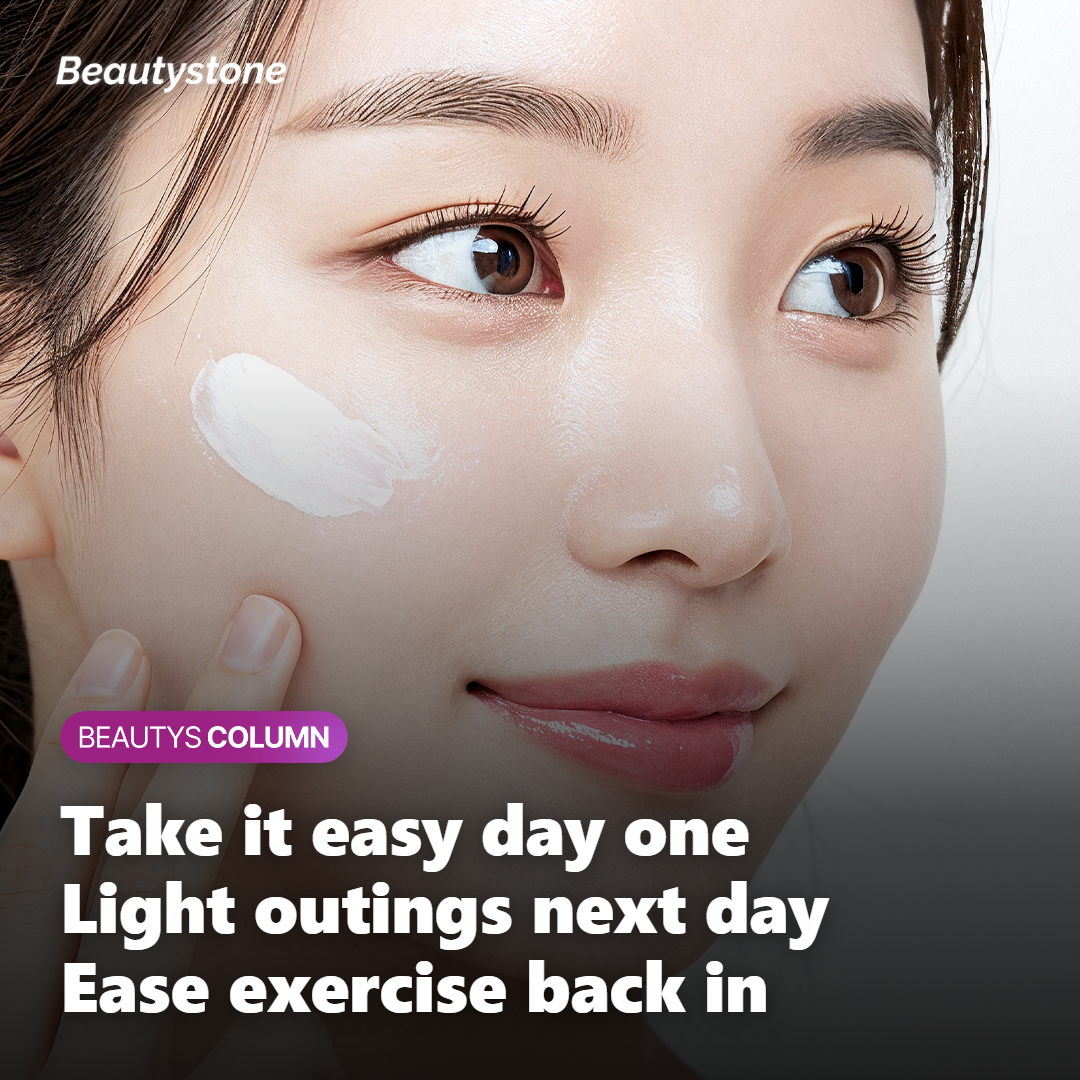 Gradually easing back into sweat and outdoor activity while watching the skin