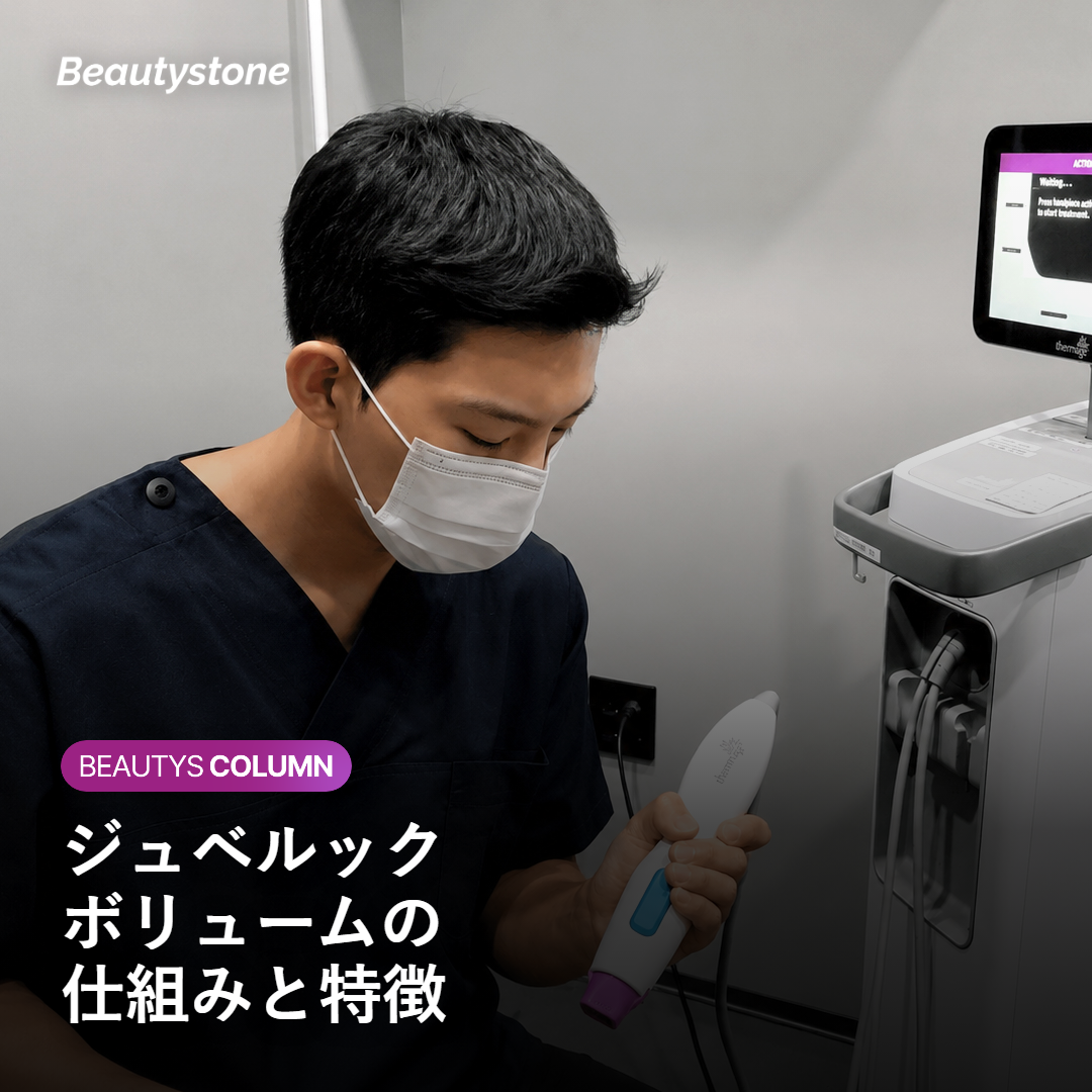 ジュベルックボリュームの仕組みと特徴を示す図