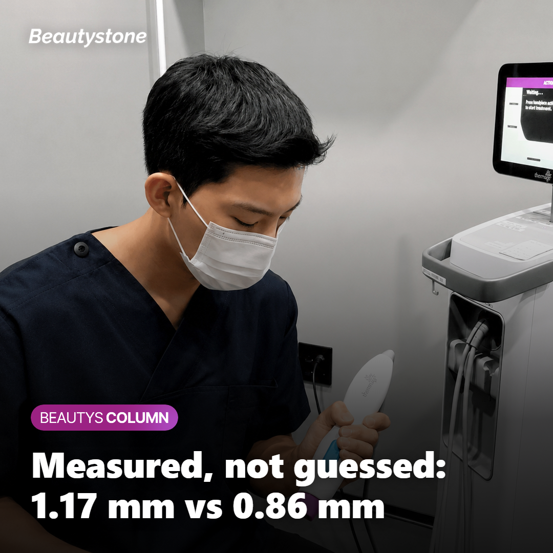 Comparison of dermal thickness between male and female facial skin