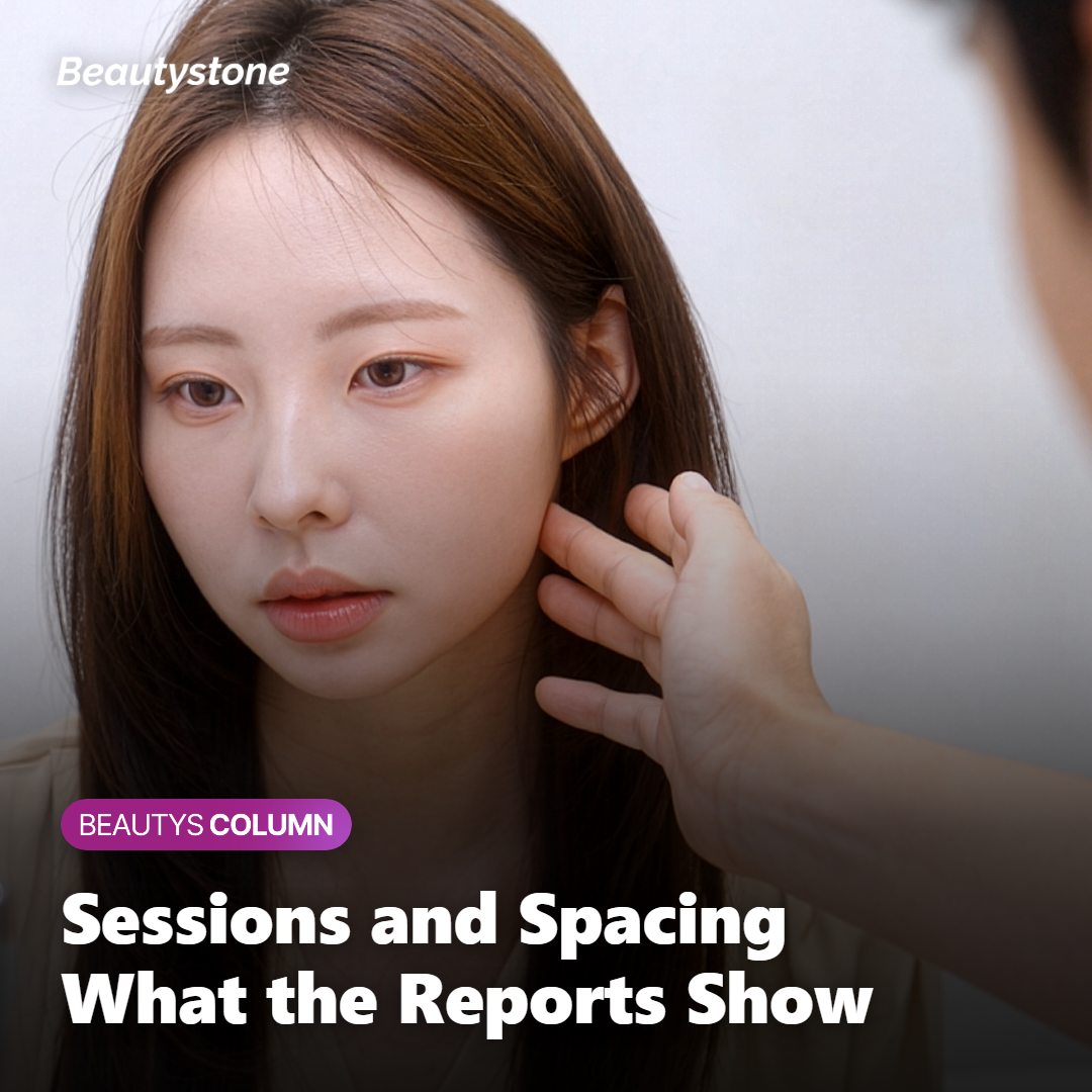 Patient and dermatologist reviewing pore condition before planning a treatment course