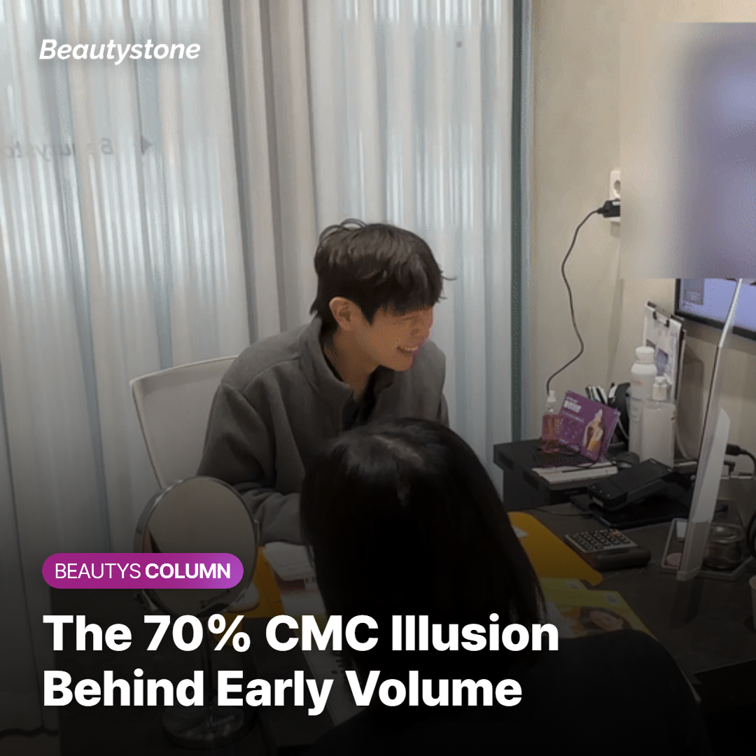 Diagram illustrating immediate volume sensation from CMC gel and subsequent changes in Radiesse reviews
