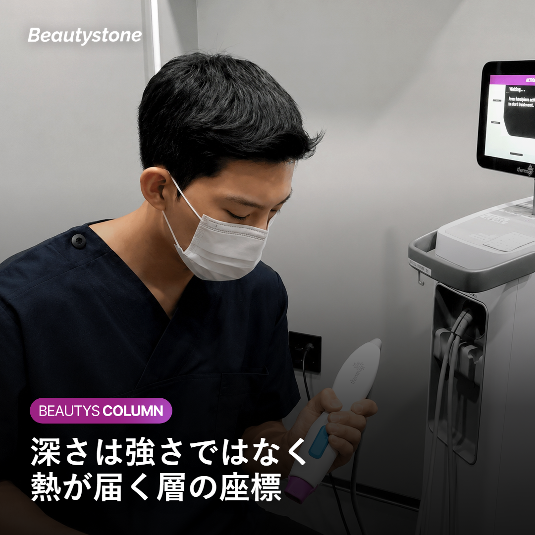 絶縁された針の先端だけで熱が生まれる位置と深さの関係
